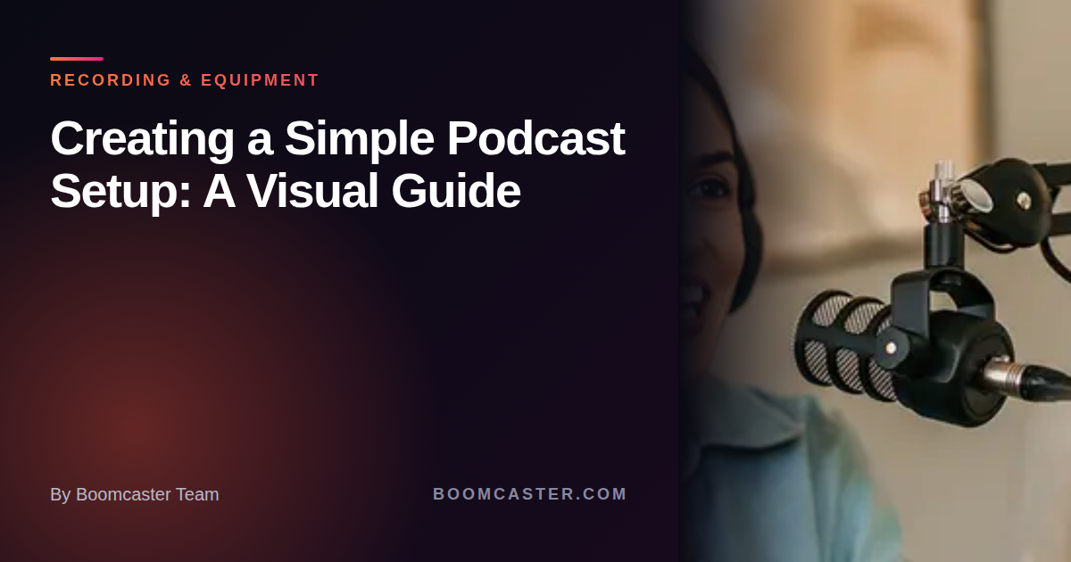 Simplistic Podcast Creating a Simple Podcast Setup: A Visual Guide - Boomcaster