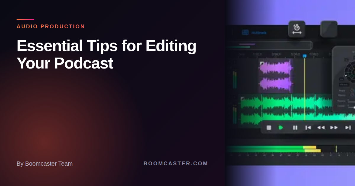 Edits Potcasts Essential Tips for Editing Your Podcast - Boomcaster