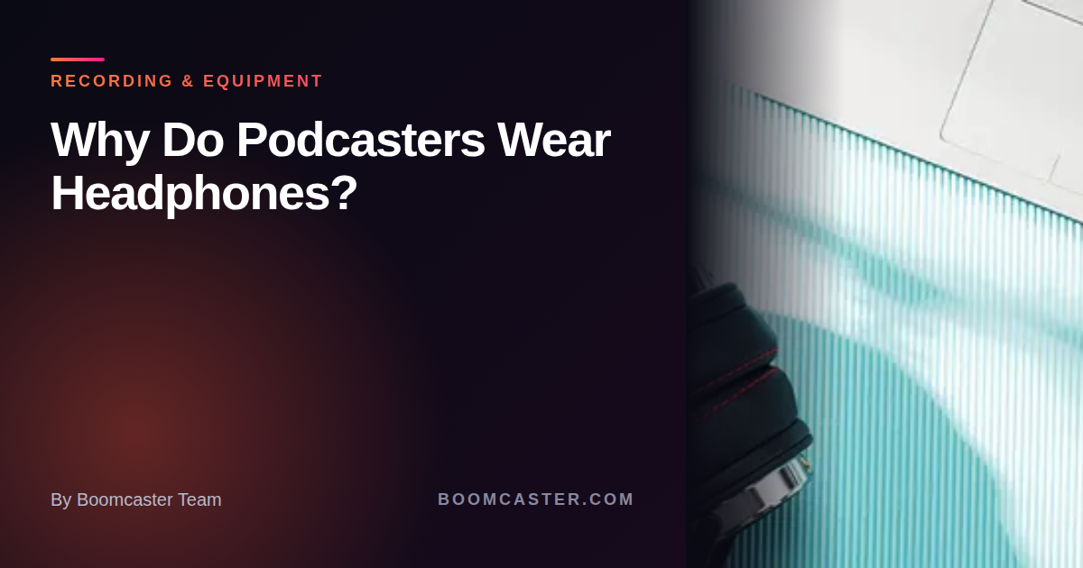 Why Podcasters Wear Headphones: Essential Gear Explained
